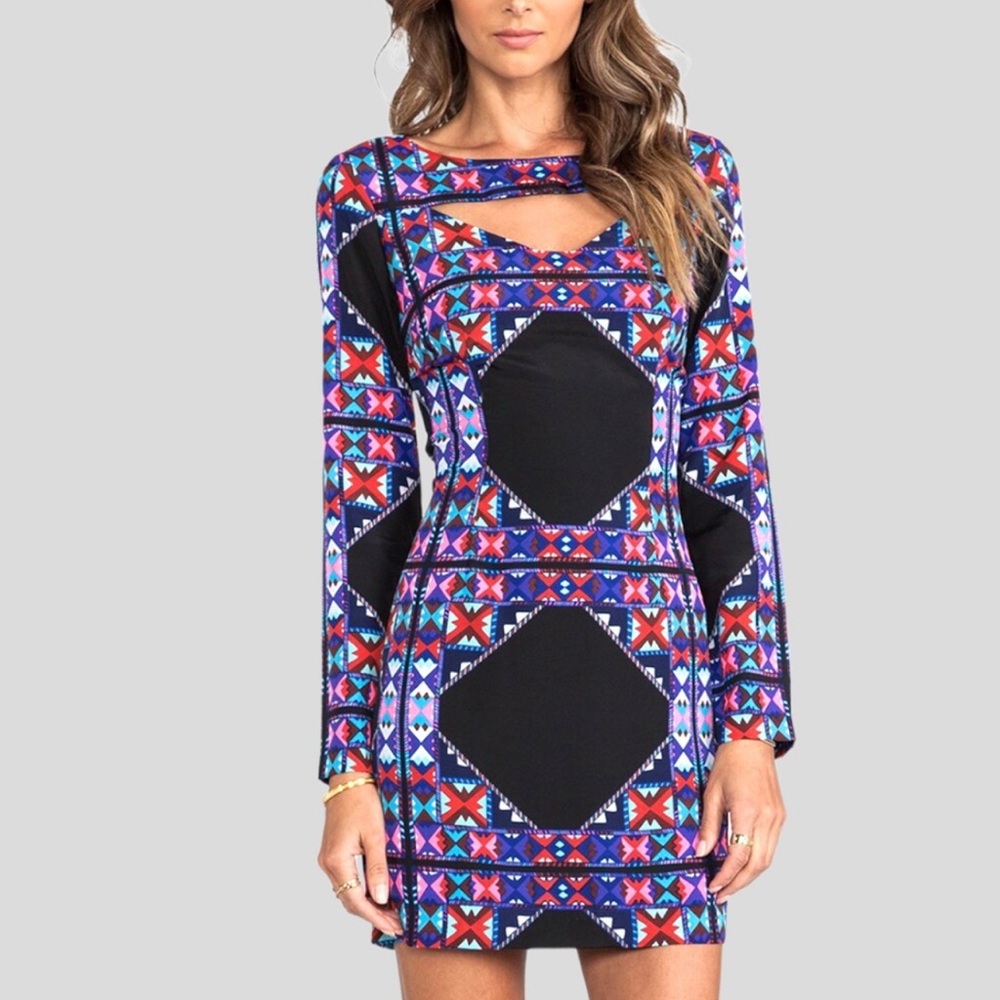 Mara Hoffman Front Cutout Dress in Rider Black Size 0 Pre-owned
